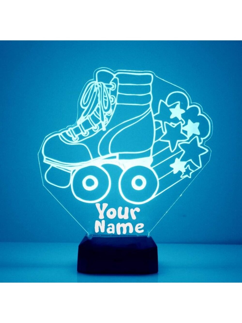 Personalized LED Sports Night Light with Remote - Custom Acrylic Home Decor, 16